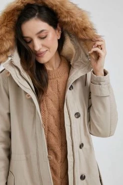 Μακριά μπουφάν Μπουφάν Pepe Jeans Aria μπεζ -Pepe Jeans Sales Store unnamed file 3990