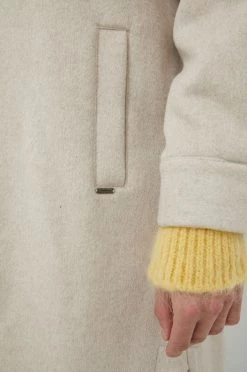 Μακριά μπουφάν Μπουφάν από μίγμα μαλλιού Pepe Jeans Veruka μπεζ -Pepe Jeans Sales Store unnamed file 4030