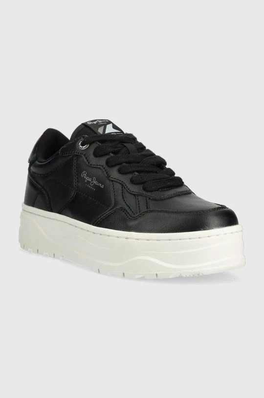 Sneakers Δερμάτινα αθλητικά παπούτσια Pepe Jeans Kore Britt W μαύρο 4 Sneakers Δερμάτινα αθλητικά παπούτσια Pepe Jeans Kore Britt W μαύρο - Image 2