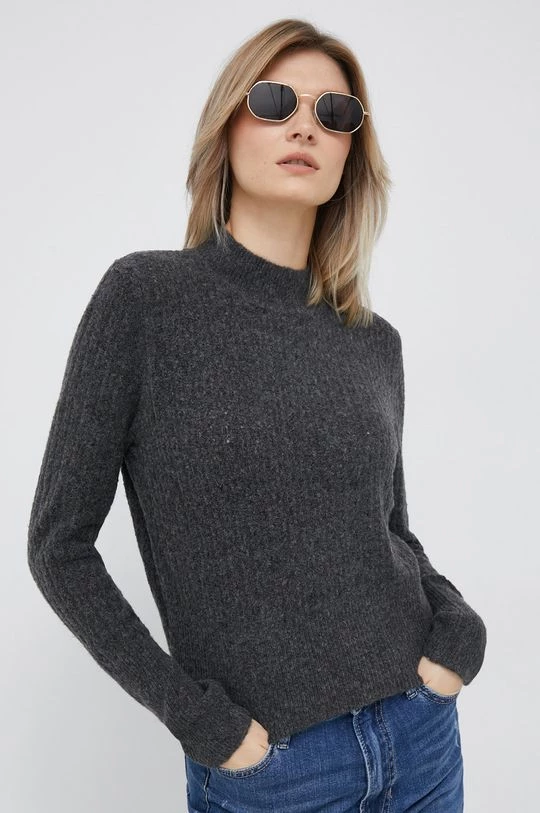 Χωρίς φερμουάρ Πουλόβερ με προσθήκη μαλλιού Pepe Jeans Bitrix χρώμα: γκρι 6 Χωρίς φερμουάρ Πουλόβερ με προσθήκη μαλλιού Pepe Jeans Bitrix χρώμα: γκρι - Image 4