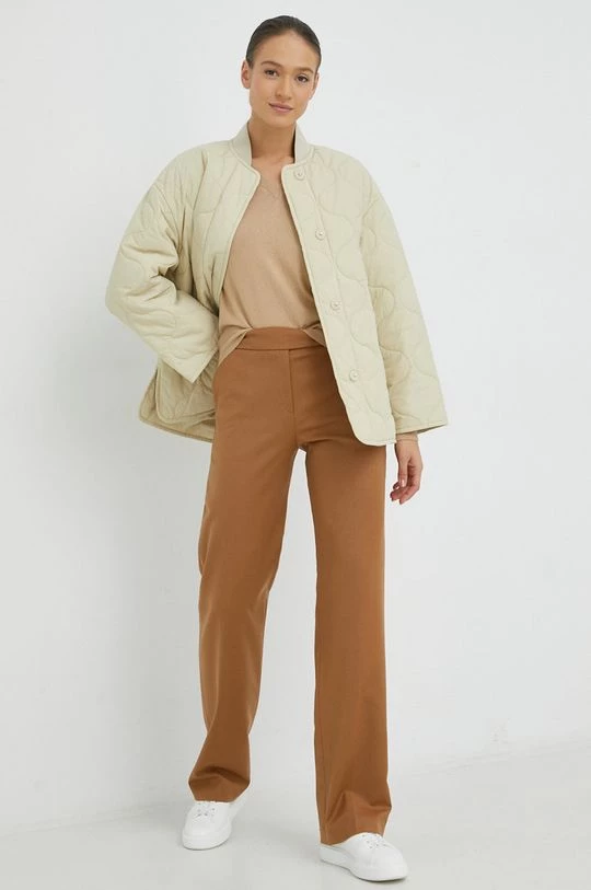 Χωρίς φερμουάρ Πουλόβερ με προσθήκη μαλλιού Pepe Jeans Bree χρώμα: καφέ 4 Χωρίς φερμουάρ Πουλόβερ με προσθήκη μαλλιού Pepe Jeans Bree χρώμα: καφέ - Image 2