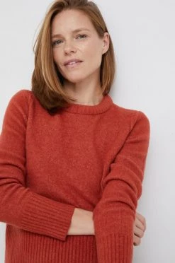 Χωρίς φερμουάρ Πουλόβερ με προσθήκη μαλλιού Pepe Jeans χρώμα: πορτοκαλί -Pepe Jeans Sales Store unnamed file 4213