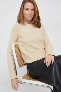 Χωρίς φερμουάρ Πουλόβερ με προσθήκη μαλλιού Pepe Jeans χρώμα: μπεζ