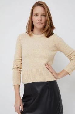 Χωρίς φερμουάρ Πουλόβερ με προσθήκη μαλλιού Pepe Jeans χρώμα: μπεζ -Pepe Jeans Sales Store unnamed file 4223