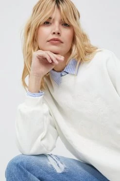 Χωρίς φερμουάρ Μπλούζα Pepe Jeans Elsa μπεζ