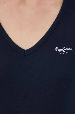 Κοντομάνικο Βαμβακερό μπλουζάκι Pepe Jeans ναυτικό μπλε -Pepe Jeans Sales Store unnamed file 4278