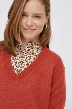 Χωρίς φερμουάρ Πουλόβερ με προσθήκη μαλλιού Pepe Jeans χρώμα: πορτοκαλί -Pepe Jeans Sales Store unnamed file 4293