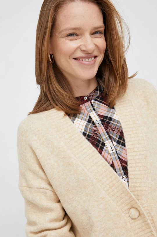 Με φερμουάρ Ζακέτα από μίγμα μαλλιού Pepe Jeans μπεζ 6 Με φερμουάρ Ζακέτα από μίγμα μαλλιού Pepe Jeans μπεζ - Image 4