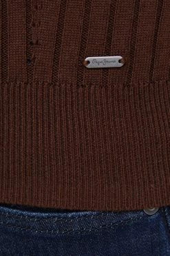 Χωρίς φερμουάρ Πουλόβερ Pepe Jeans καφέ -Pepe Jeans Sales Store unnamed file 4314