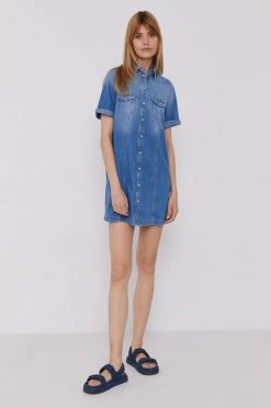 Φορέματα Φόρεμα τζιν Pepe Jeans μπλε -Pepe Jeans Sales Store unnamed file 434