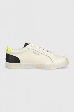 Sneakers Αθλητικά Pepe Jeans Vintage Ww , χρώμα: μπεζ