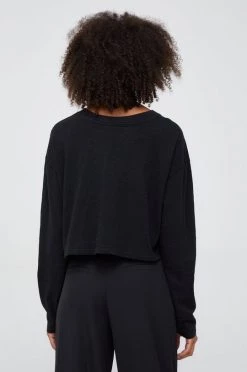 Μακρυμάνικο Βαμβακερή μπλούζα με μακριά μανίκια Pepe Jeans μαύρο -Pepe Jeans Sales Store unnamed file 4428