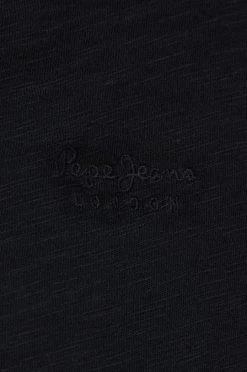 Μακρυμάνικο Βαμβακερή μπλούζα με μακριά μανίκια Pepe Jeans μαύρο -Pepe Jeans Sales Store unnamed file 4430