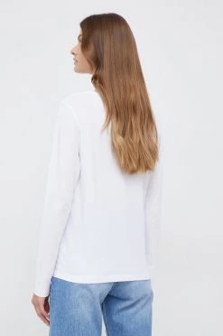 Μακρυμάνικο Βαμβακερή μπλούζα με μακριά μανίκια Pepe Jeans άσπρο -Pepe Jeans Sales Store unnamed file 4448