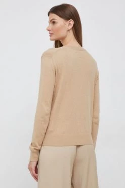 Χωρίς φερμουάρ Πουλόβερ με προσθήκη μαλλιού Pepe Jeans χρώμα: καφέ -Pepe Jeans Sales Store unnamed file 4453