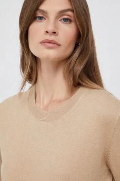 Χωρίς φερμουάρ Πουλόβερ με προσθήκη μαλλιού Pepe Jeans χρώμα: καφέ -Pepe Jeans Sales Store unnamed file 4454