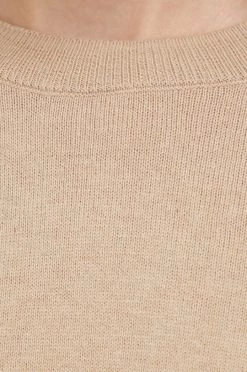 Χωρίς φερμουάρ Πουλόβερ με προσθήκη μαλλιού Pepe Jeans χρώμα: καφέ -Pepe Jeans Sales Store unnamed file 4455