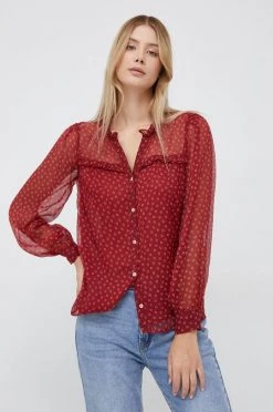 Πουκάμισα Πουκάμισο Pepe Jeans κόκκινο