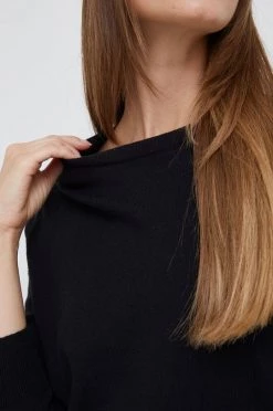 Χωρίς φερμουάρ Πουλόβερ με προσθήκη μαλλιού Pepe Jeans χρώμα: μαύρο, -Pepe Jeans Sales Store unnamed file 4518