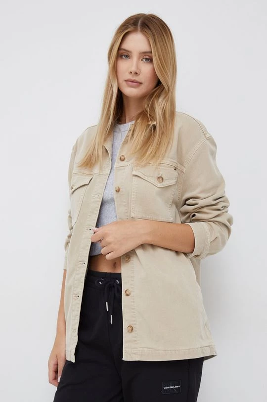 Πουκάμισα Πουκάμισο Pepe Jeans μπεζ 3 Πουκάμισα Πουκάμισο Pepe Jeans μπεζ