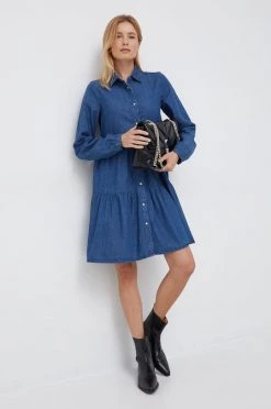 Φορέματα Βαμβακερό φόρεμα Pepe Jeans μπλε -Pepe Jeans Sales Store unnamed file 4573