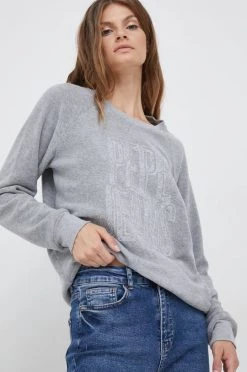 Χωρίς φερμουάρ Μπλούζα Pepe Jeans γκρι,