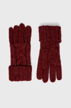 Γάντια Pepe Jeans κάστανο