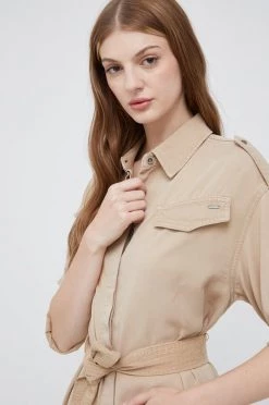 Φορέματα Φόρεμα Pepe Jeans μπεζ -Pepe Jeans Sales Store unnamed file 4663