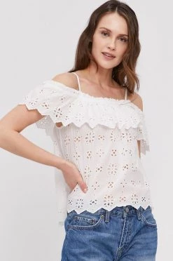 Μπλούζες Μπλουζάκι Pepe Jeans NOLITA χρώμα: άσπρο