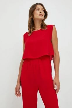 Ολόσωμες φόρμες Ολόσωμη φόρμα Pepe Jeans κόκκινο -Pepe Jeans Sales Store unnamed file 4676