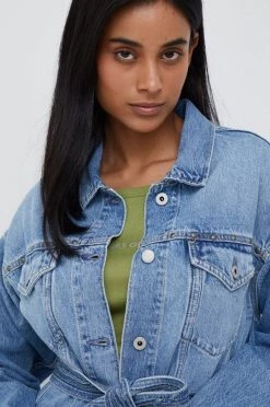 Κοντά μπουφάν Τζιν μπουφάν Pepe Jeans μπλε -Pepe Jeans Sales Store unnamed file 4687