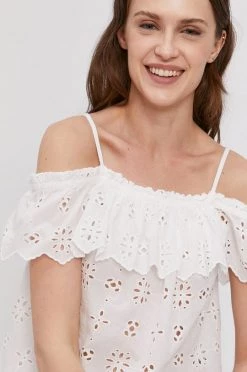 Μπλούζες Μπλουζάκι Pepe Jeans NOLITA χρώμα: άσπρο -Pepe Jeans Sales Store unnamed file 470