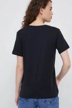 Κοντομάνικο Βαμβακερό μπλουζάκι Pepe Jeans μαύρο 9 Κοντομάνικο Βαμβακερό μπλουζάκι Pepe Jeans μαύρο -Pepe Jeans Sales Store unnamed file 4706