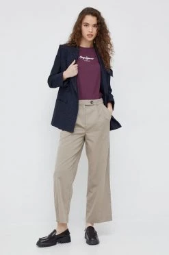 Κοντομάνικο Βαμβακερό μπλουζάκι Pepe Jeans μοβ 8 Κοντομάνικο Βαμβακερό μπλουζάκι Pepe Jeans μοβ -Pepe Jeans Sales Store unnamed file 4720