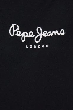 Κοντομάνικο Βαμβακερό μπλουζάκι Pepe Jeans μαύρο 9 Κοντομάνικο Βαμβακερό μπλουζάκι Pepe Jeans μαύρο -Pepe Jeans Sales Store unnamed file 4732