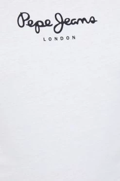 Κοντομάνικο Βαμβακερό μπλουζάκι Pepe Jeans άσπρο -Pepe Jeans Sales Store unnamed file 4751