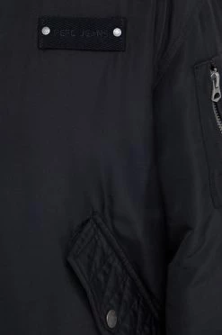 Κοντά μπουφάν Μπουφάν Bomber Pepe Jeans χρώμα: μαύρο -Pepe Jeans Sales Store unnamed file 4761