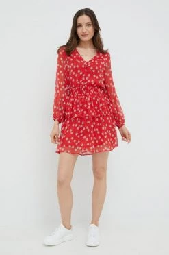 Φορέματα Φόρεμα Pepe Jeans κόκκινο -Pepe Jeans Sales Store unnamed file 4786