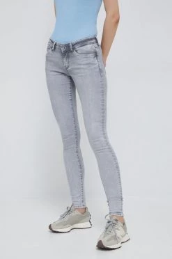 Slim και Skinny Τζιν παντελονι Pepe Jeans ανοιχτό γκρι