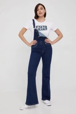 Σαλοπέτες και ολόσωμες φόρμες Παντελόνι εργασίας Pepe Jeans σκούρο μπλε