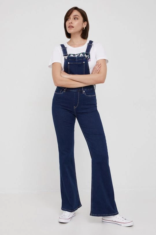 Σαλοπέτες και ολόσωμες φόρμες Παντελόνι εργασίας Pepe Jeans σκούρο μπλε 4 Σαλοπέτες και ολόσωμες φόρμες Παντελόνι εργασίας Pepe Jeans σκούρο μπλε - Image 2