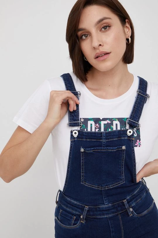 Σαλοπέτες και ολόσωμες φόρμες Παντελόνι εργασίας Pepe Jeans σκούρο μπλε 6 Σαλοπέτες και ολόσωμες φόρμες Παντελόνι εργασίας Pepe Jeans σκούρο μπλε - Image 4