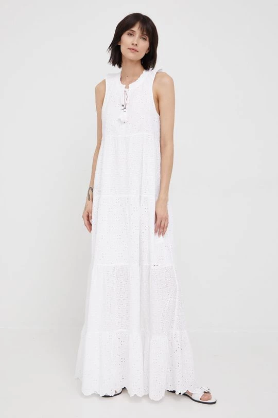 Φορέματα Βαμβακερό φόρεμα Pepe Jeans Nathan άσπρο 4 Φορέματα Βαμβακερό φόρεμα Pepe Jeans Nathan άσπρο - Image 2