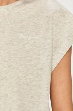 Κοντομάνικο Μπλουζάκι Pepe Jeans BLOOM γκρι -Pepe Jeans Sales Store unnamed file 487