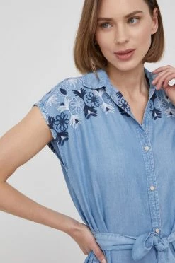 Φορέματα Φόρεμα Pepe Jeans Rio μπλε -Pepe Jeans Sales Store unnamed file 4890