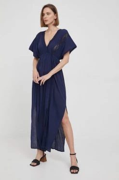 Φορέματα Βαμβακερό φόρεμα Pepe Jeans Kaia ναυτικό μπλε