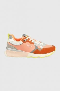Sneakers Αθλητικά Pepe Jeans Britt Pro Woman πορτοκαλί