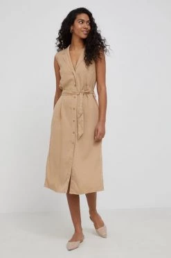 Φορέματα Pepe Jeans - Φόρεμα Maggie μπεζ