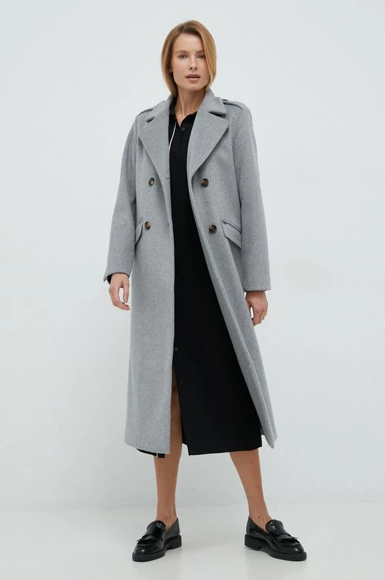 Παλτά Μάλλινο παλτό Pepe Jeans γκρι, 3 Παλτά Μάλλινο παλτό Pepe Jeans γκρι,