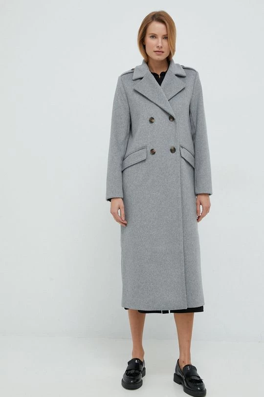 Παλτά Μάλλινο παλτό Pepe Jeans γκρι, 4 Παλτά Μάλλινο παλτό Pepe Jeans γκρι, - Image 2